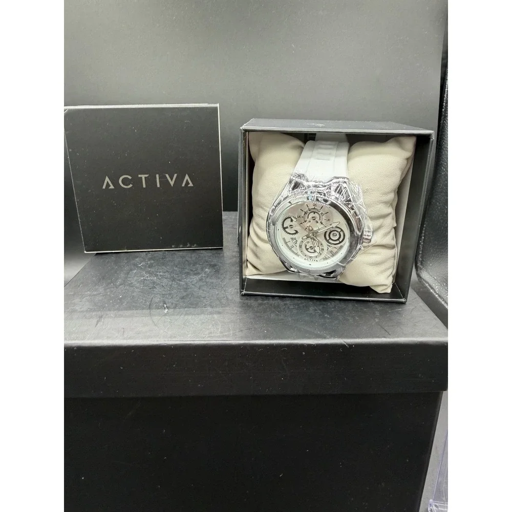 Activa Drift X Invicta Men's Watch ACE9349‑008 – White Theme – 44mm Quartz – NEW